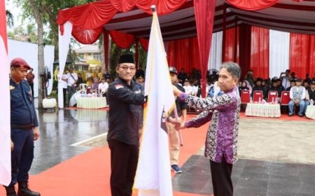 Pawai Kirab Pemilu di Kampar Berlangsung Meriah dan Hikmat