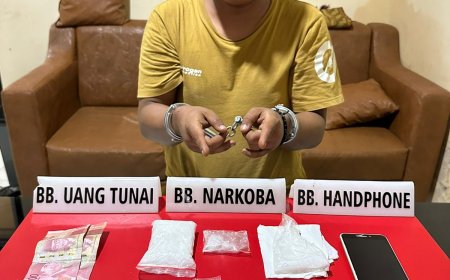 Bandar Narkoba 107.80 Gram Shabu-shabu di Temukan Pada Warga Teratak