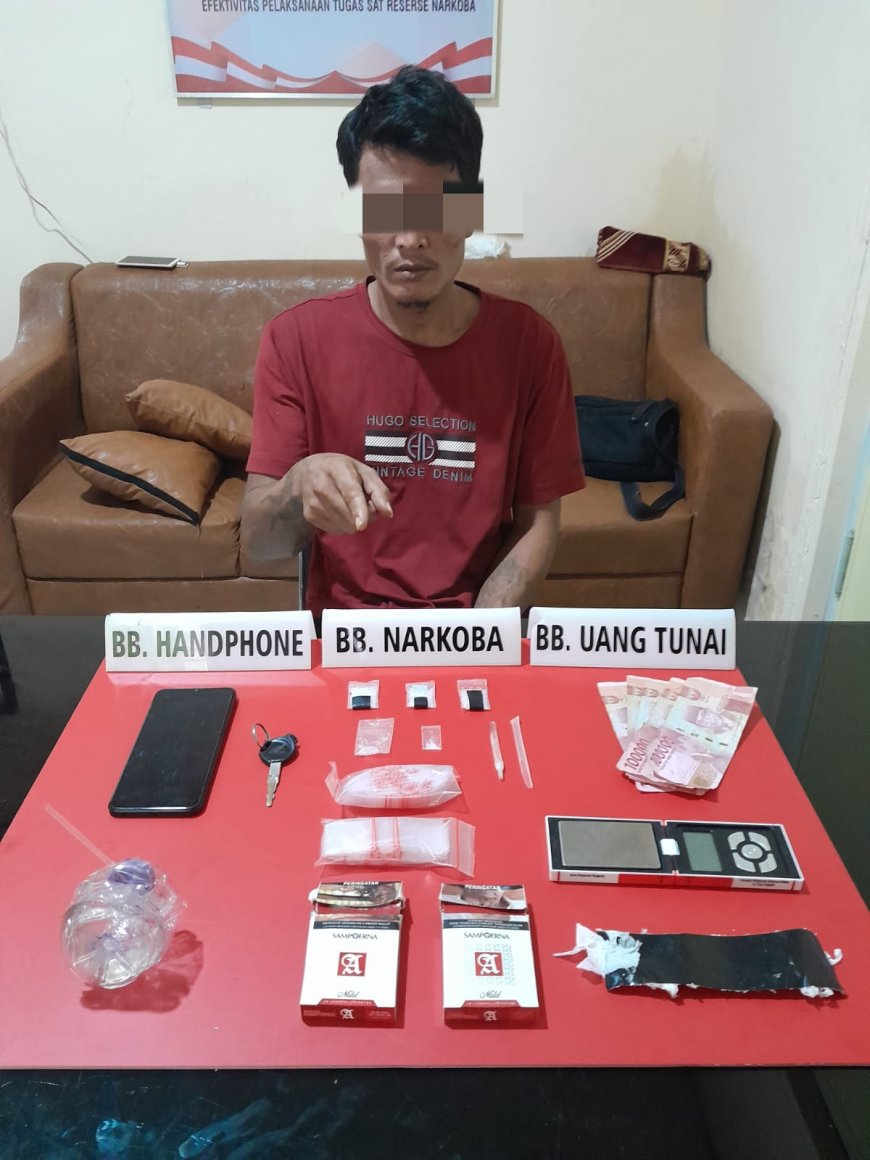 Simpan Shabu-shabu di Ban Motor, Warga Petapahan di Tangkap Polisi
