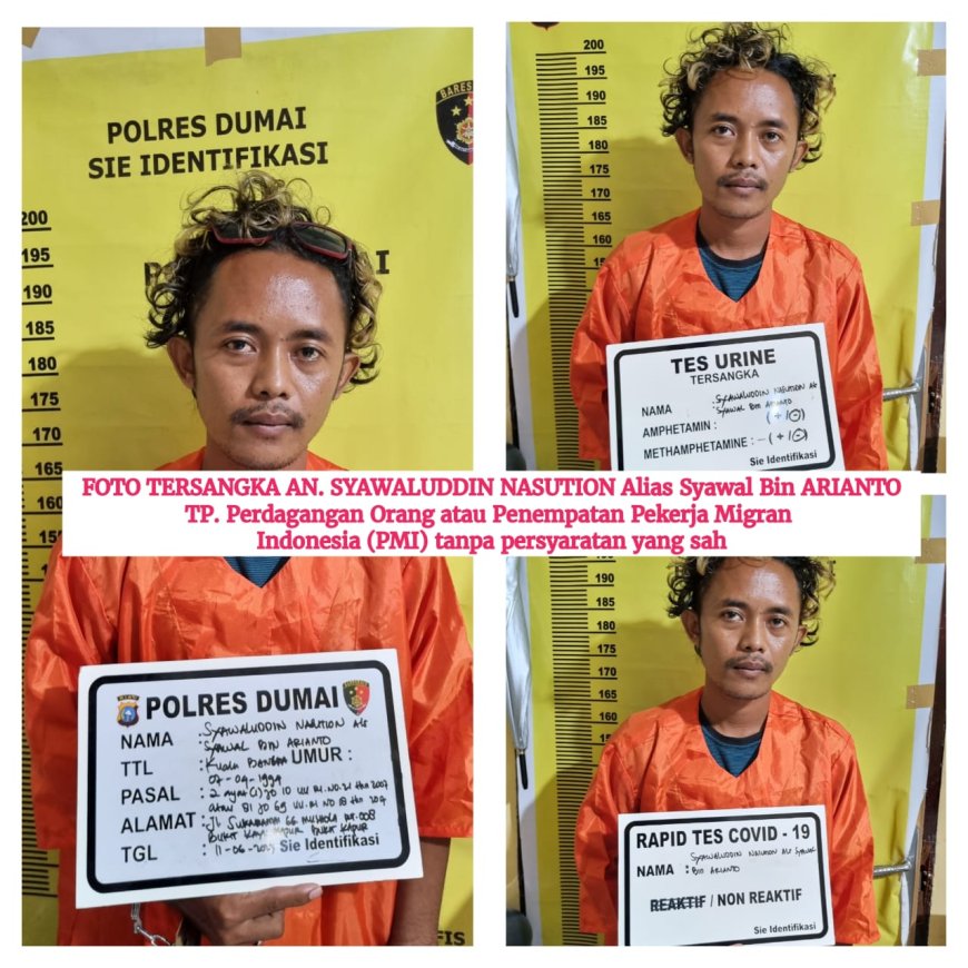 Satu Lagi DPO Perdagangan Manusia di Tangkap Polres Dumai