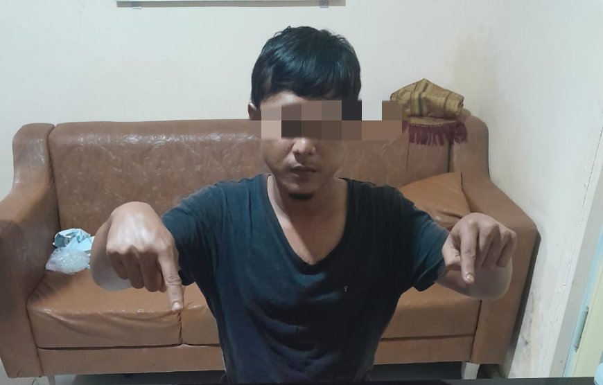 Warga Sungai Pagar di Ringkus Satnarkoba Polres Kampar saat Nunggu Pembeli