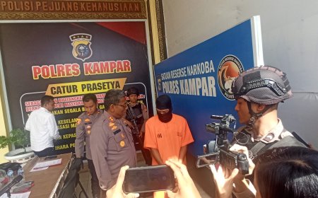 Press Rilis Polres Kampar,  3,3 Kilogram Shabu-shabu Diamankan Tim Ojoloyo