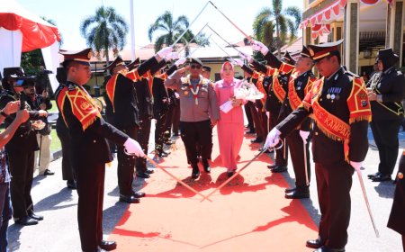 Pisah Sambut Kapolres Kampar Berlangsung Haru