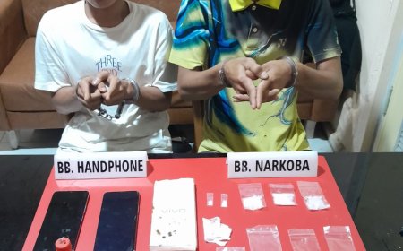 Dua Pelaku Narkoba Warga Desa Hangtuah Diamankan Tim Ojoloyo