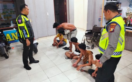 Kapolres Kampar pimpin langsung Razia Balap Liar, 4 Sepeda Motor Diamankan.