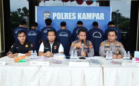 Polres Kampar ungkap Kasus Curanmor, 7 Pelaku dan 12 Unit Sepeda Motor Diamankan