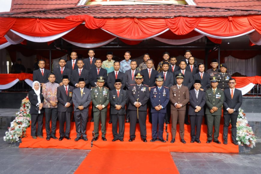 HUT Bhayangkara ke- 77 Polres Kampar, Sinergitas Amankan Pemilu 2024