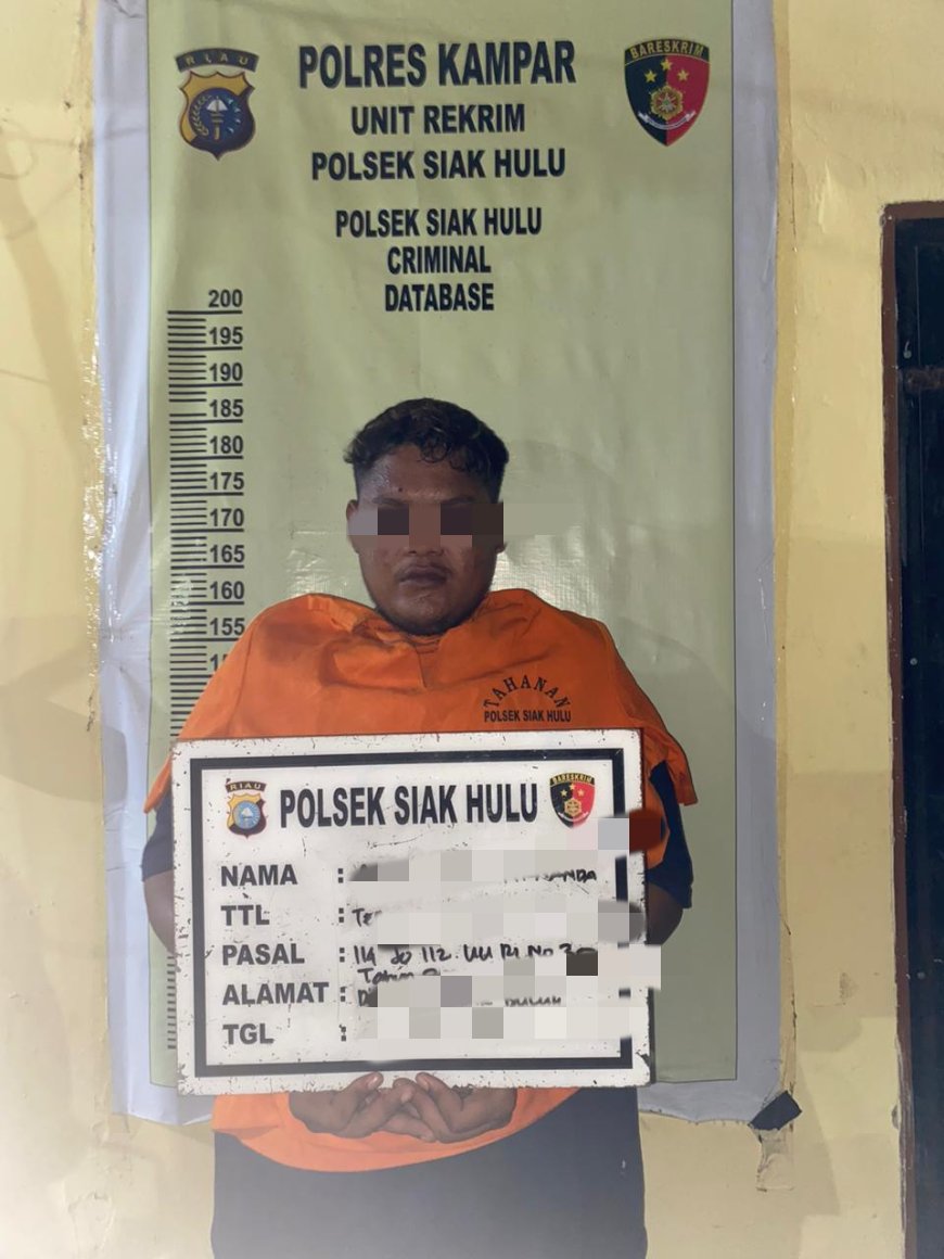 Ingin Transaksi, Warga Teratak Buluh Ditangkap Polsek Siak Hulu
