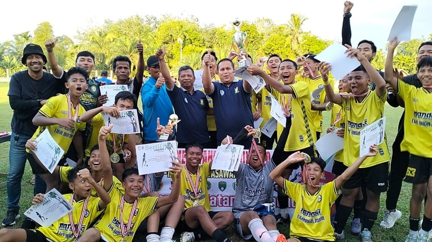 Turnamen Syahrul & Rinaldo Cup U-15 PSHW Penyasawan Berlangsung Sukses, Klub Tiga Naga Juara 1