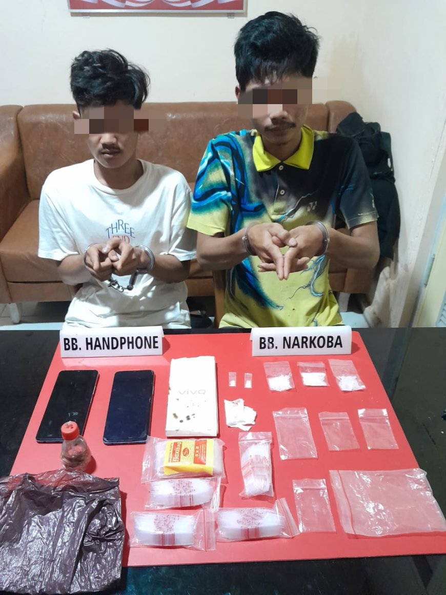 Dua Pelaku Narkoba Warga Desa Hangtuah Diamankan Tim Ojoloyo