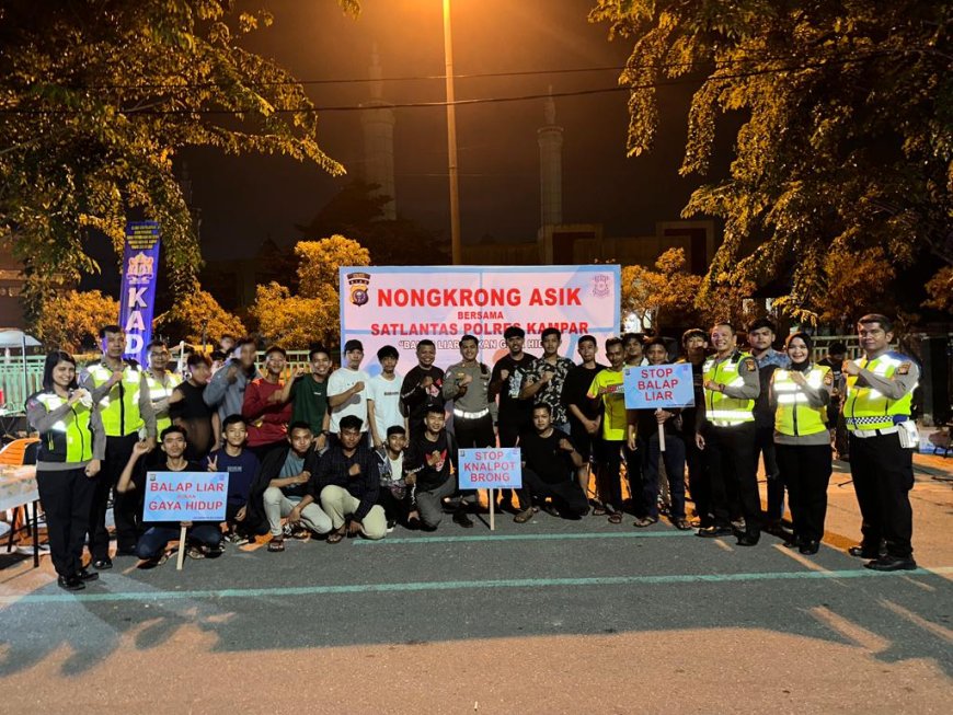 Kasat Lantas Kampar, Ajak Anak Muda Nongkrong Asyik