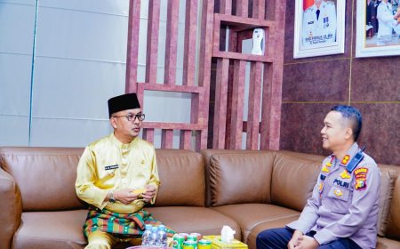 Silaturahmi ke Kantor Bupati, Kapolres Baru  di Sambut Hangat Pj Bupati