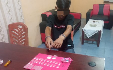 Rumah Pelaku Narkoba di Grebek Polsek Siak Hulu