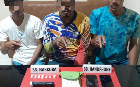 3 Pelaku Narkoba Tidak Berkutik Saat Diamankan Tim Ojoloyo