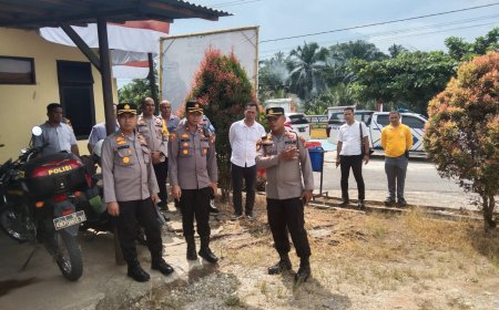 Kapolres Kampar Inspeksi Mendadak di Dua Polsek 