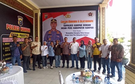 Polres Kampar dan Insan Pers Kampar Siap Bersinergi