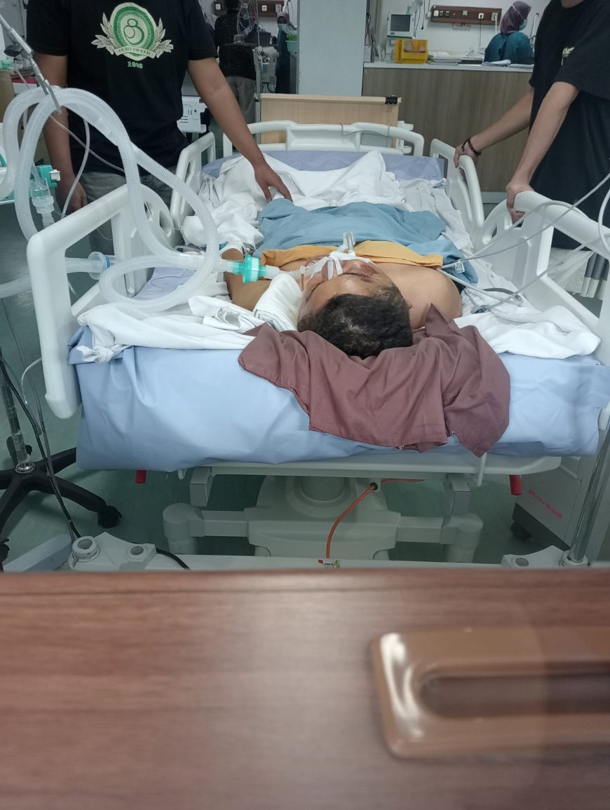 Ditabrak, Guru SMK N 1 Bangkinang Belum Sadar Diri