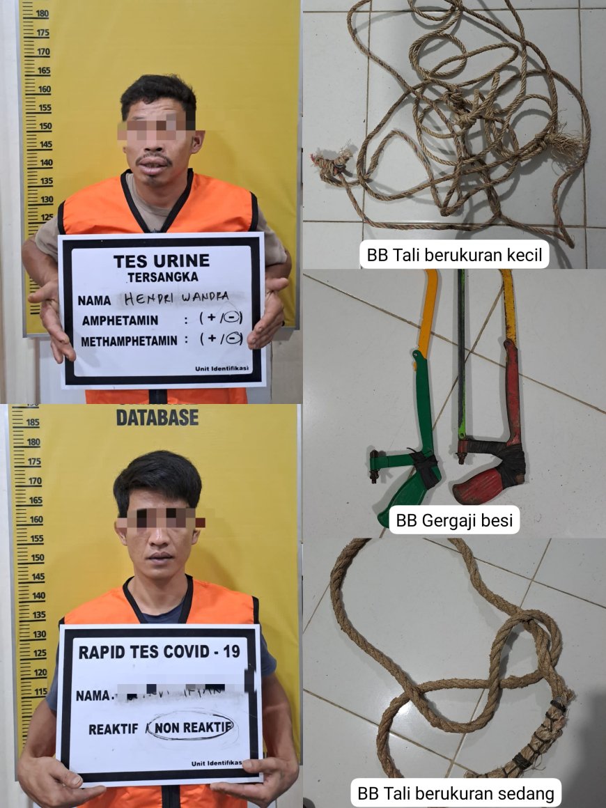 Curi Kabel PLN, 2 Warga Tanjung Belit Ditangkap Satreskrim Polres Kampar