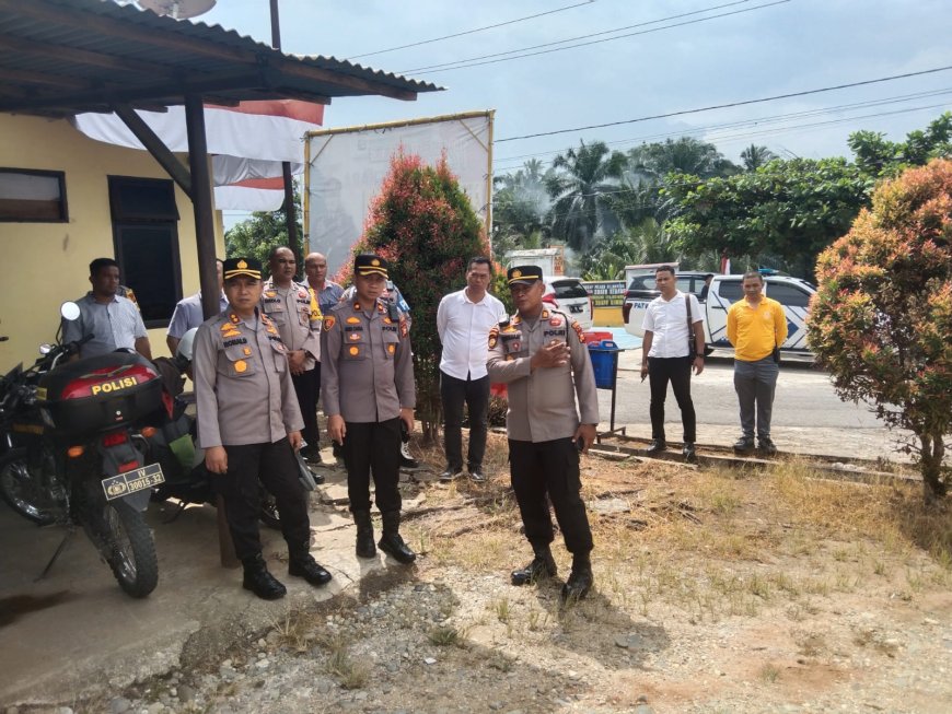 Kapolres Kampar Inspeksi Mendadak di Dua Polsek 