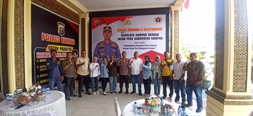 Polres Kampar dan Insan Pers Kampar Siap Bersinergi