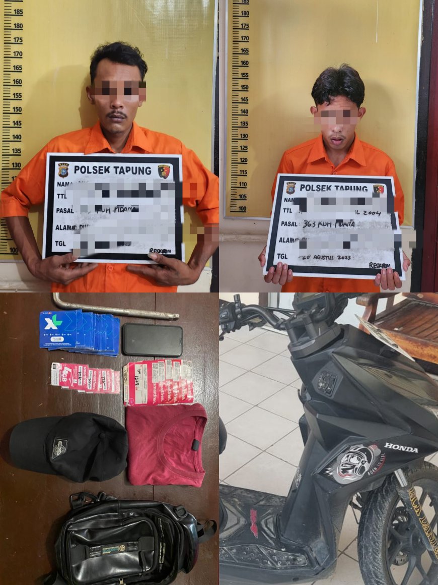 Pakai Kunci L, 2 Pelaku Berhasil Gasak Konter Ponsel