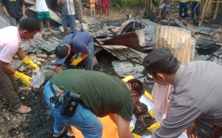 Wanita Remaja Tewas Terpanggang di Desa Sungai Agung