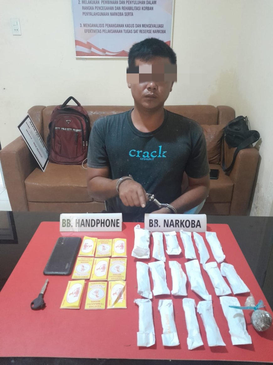 Asyik Nunggu Pembeli, Pelaku Daun Ganja Kering Ditangkap Polisi