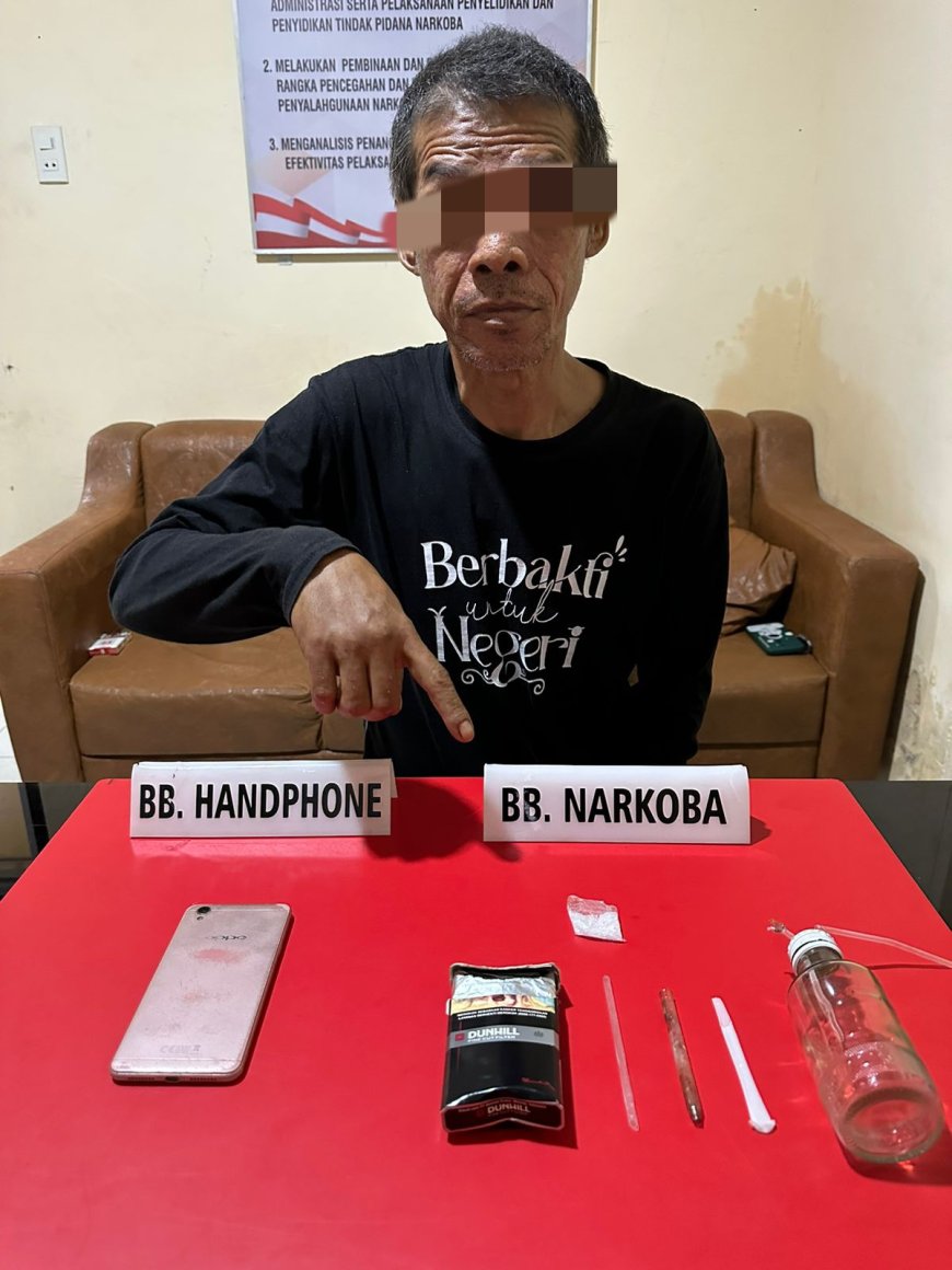 Satnarkoba Tangkap Pelaku Narkoba di Desa Pulau Rambai