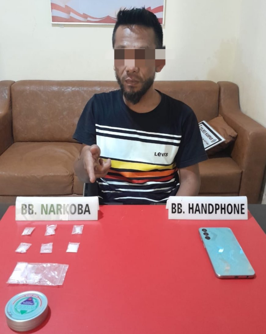 Warga Benuang Ditangkap Polres Kampar di Depan Rumah Warga