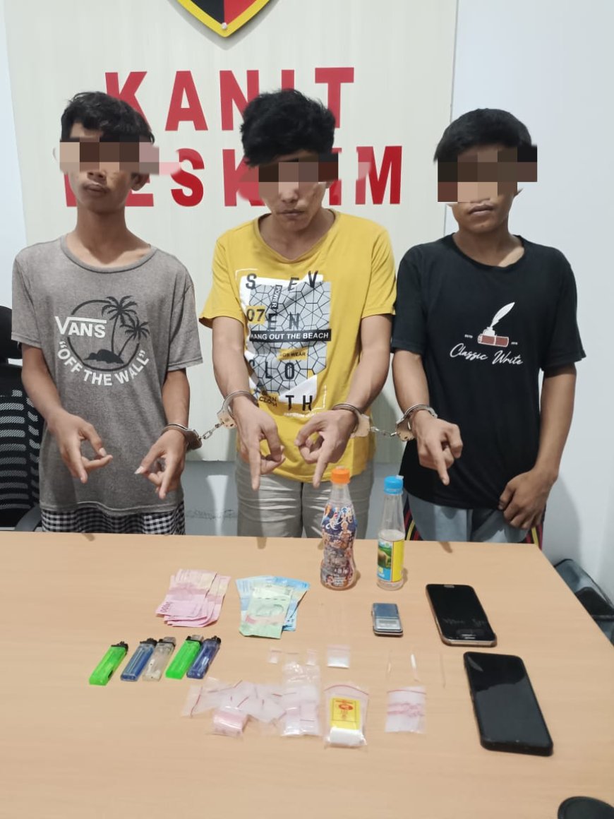 3 Warga Kampung Pinang Ditangkap Polsek Perhentian Raja