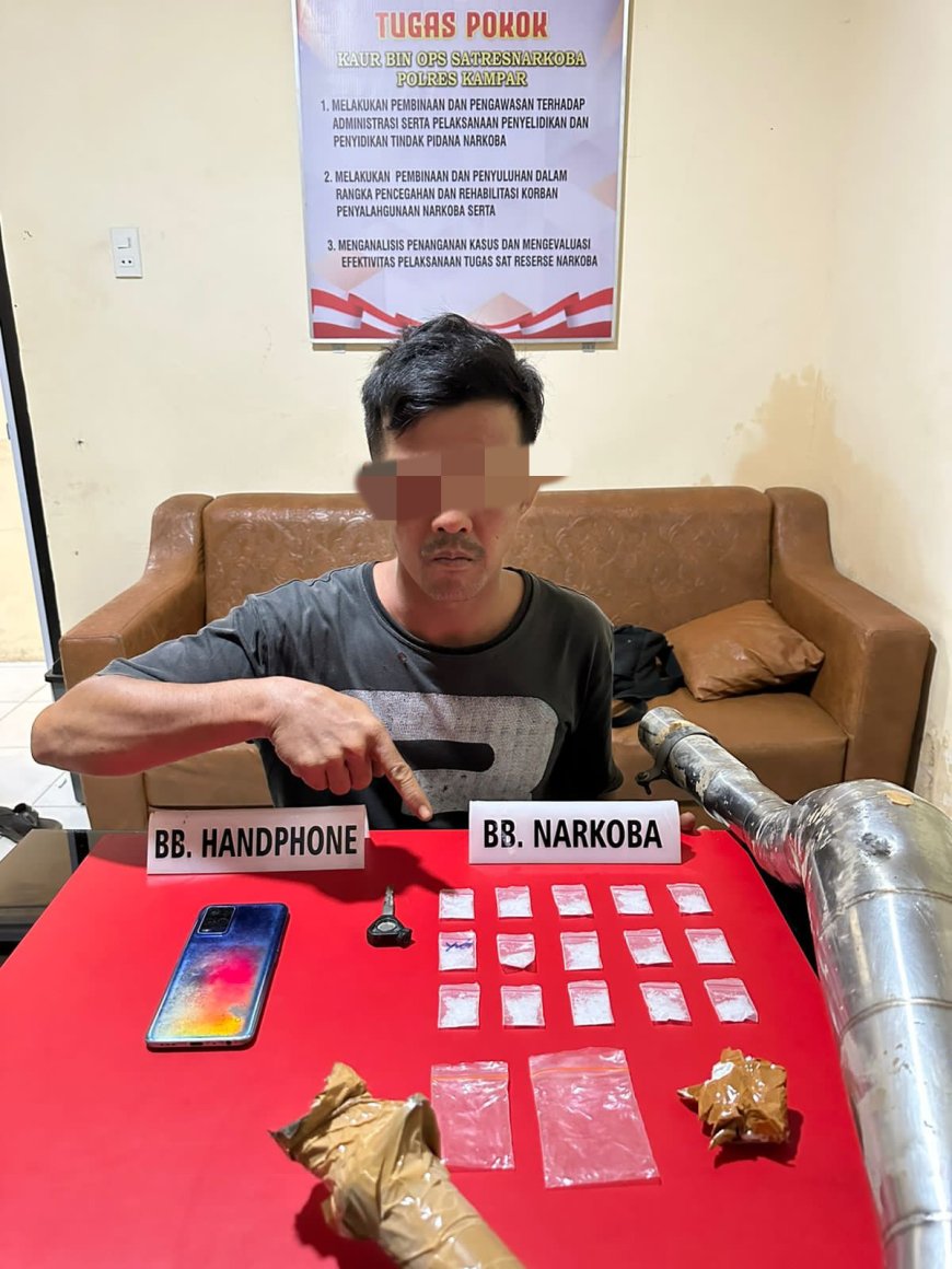 20 Gram Sabu-sabu Berasil Diamankan Dari Warga Danau Lancang
