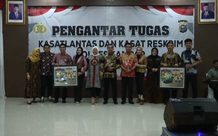 Pengantar Tugas Kasat Lantas Dan Kasat Reskrim di Polres Kampar Penuh Haru