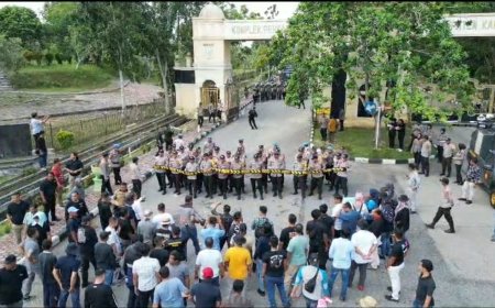 Menghadapi Pemilu 2024, Polres Kampar Lakukan Simulasi Sistem Pengamanan Kota