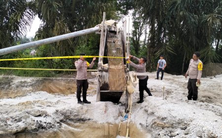 Tiga Lokasi Kuari Diduga Ilegal di Desa Tarai Bangun di Pasang Police Line 