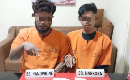 65,10 Gram Sabu-sabu Diamankan Dari Dua Pelaku Warga Suka Mulya
