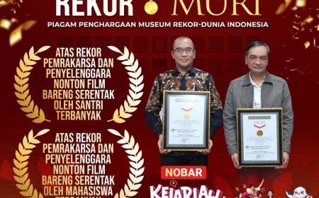 KPU Terima Rekor Penghargaan MURI, Nonton Bareng Film “Kejarlah Janji”