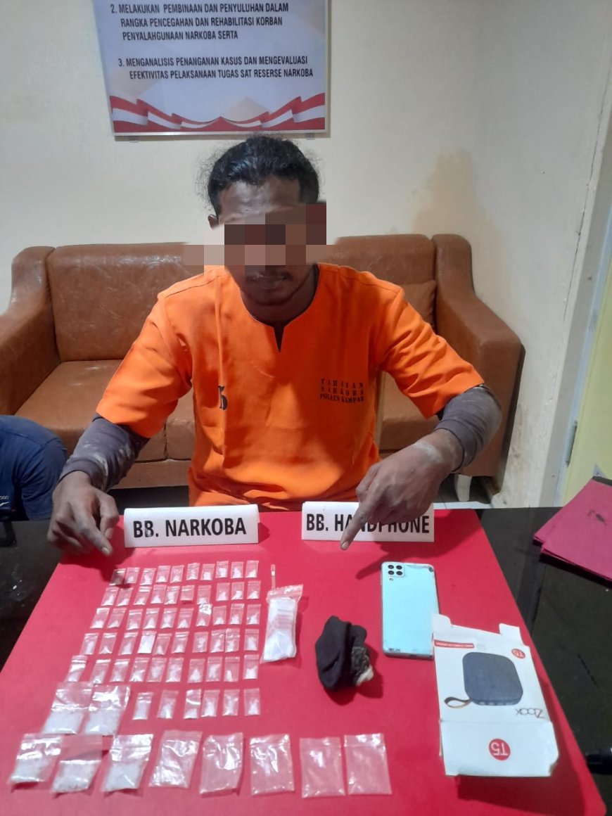 Pengedar Dengan 61 Paket Narkoba Diamankan Tim Ojoloyo
