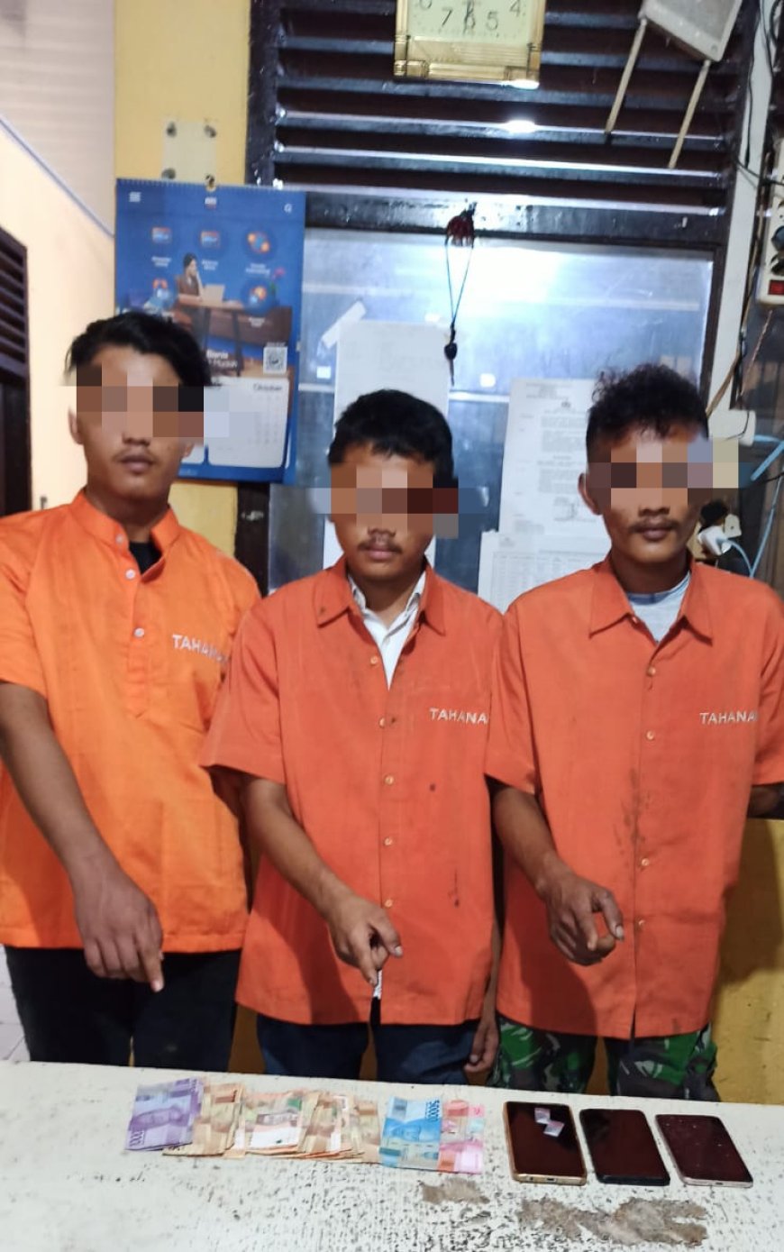 Surau Jadi Tempat Transaksi Narkoba, Tiga Pelaku Dibekuk Polsek Kampar