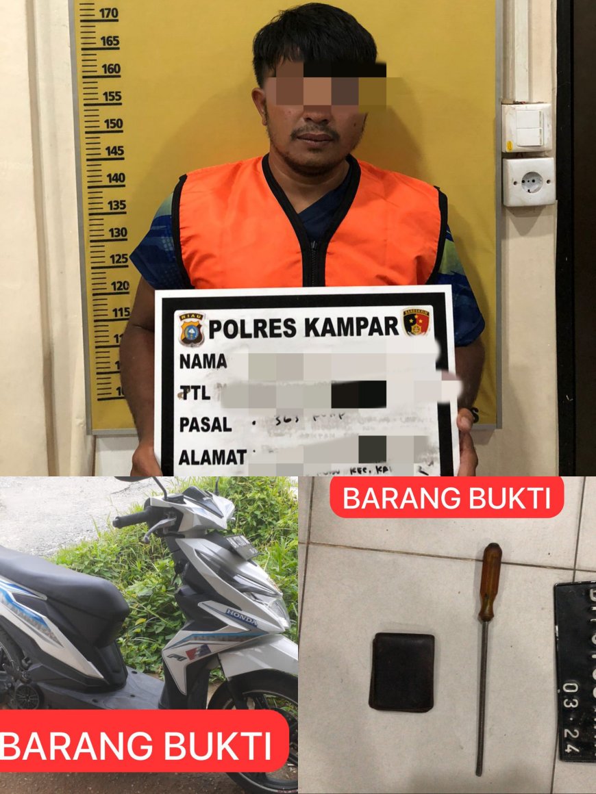Warga Simpang Kubu Ditangkap Satreskrim, Curi Sepeda Motor Saat Terparkir