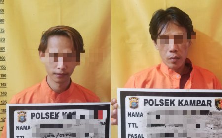 2 Warga Desa Simpang Petai di Ringkus Polsek Kampar Terlibat Curanmor