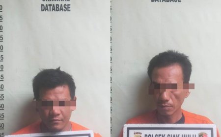 Mencurigakan, Polsek Siak Hulu Tangkap 2 Pelaku Narkoba