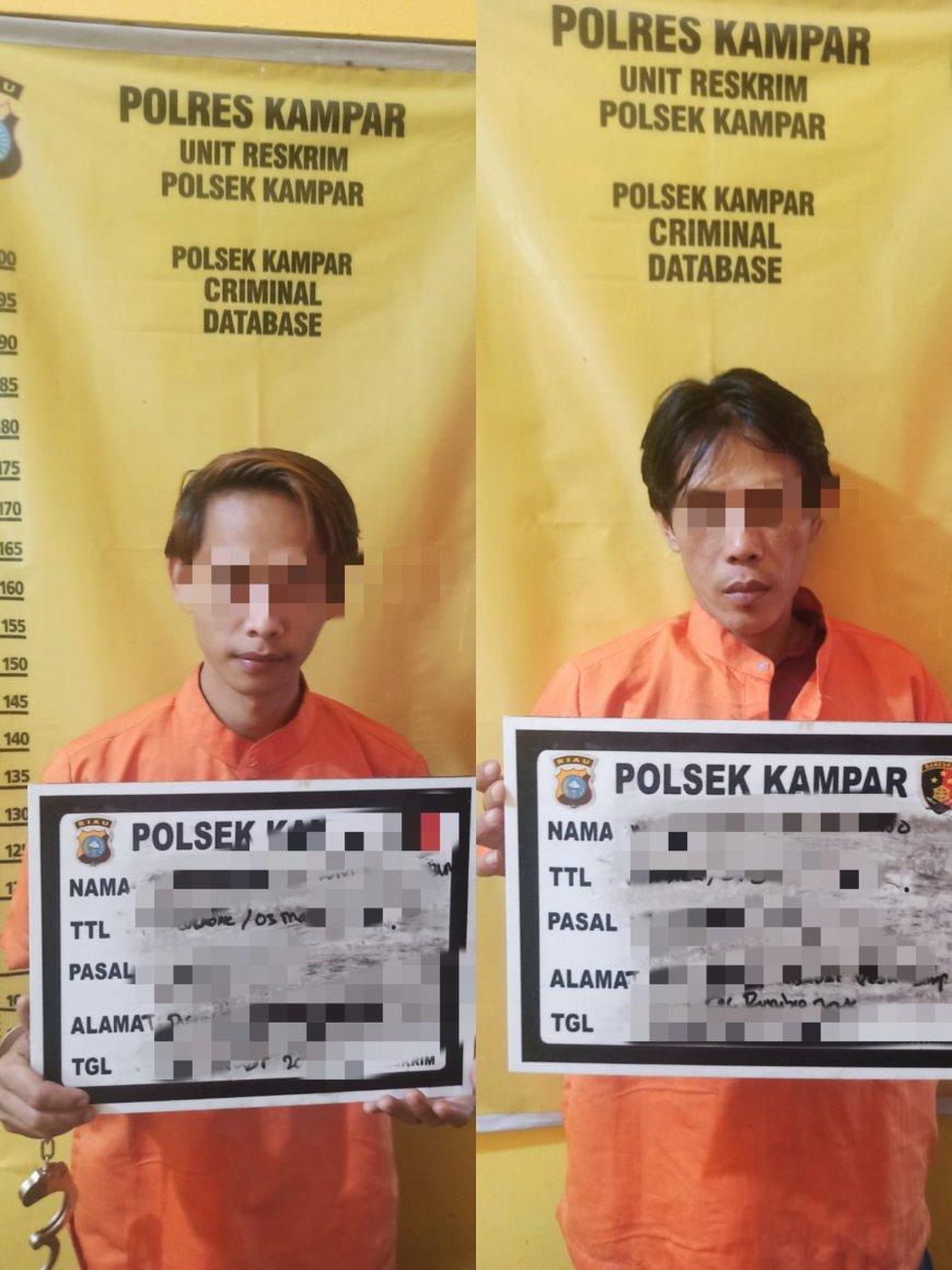 2 Warga Desa Simpang Petai di Ringkus Polsek Kampar Terlibat Curanmor