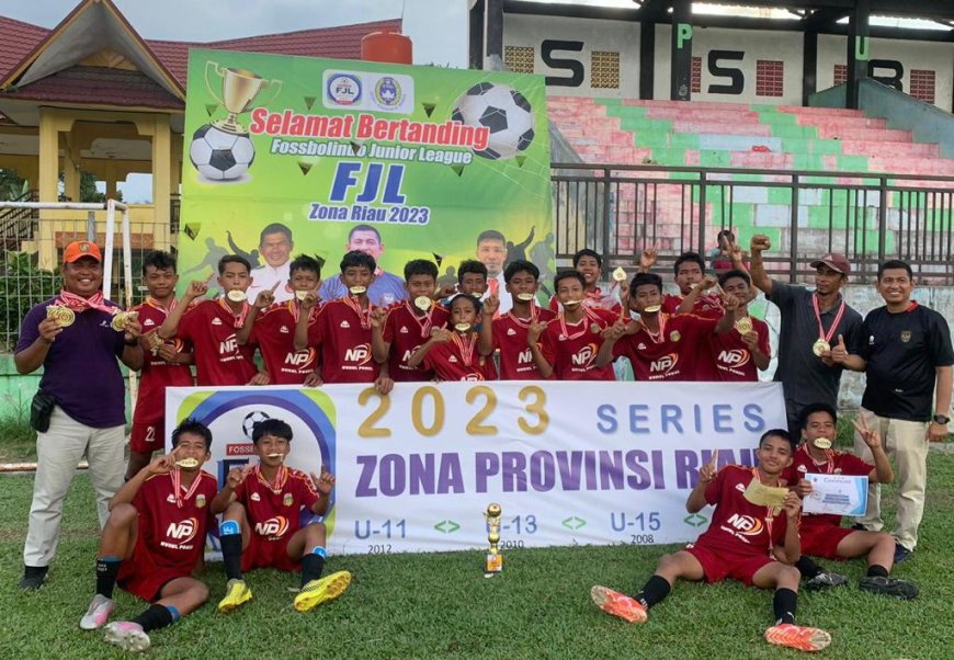 Tim Sepakbola U-15 SMPN 1 Gunung Sahilan Kunci Tiket Nasional Fosbolindo Junior League U-15 Zona Riau