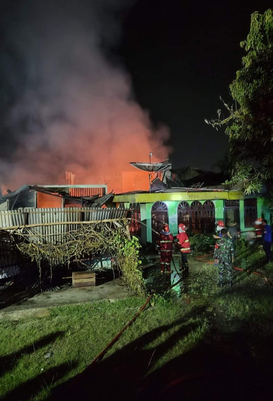 Sijago Merah Mengamuk, Hanguskan 3 Unit Rumah di Bangkinang Kota