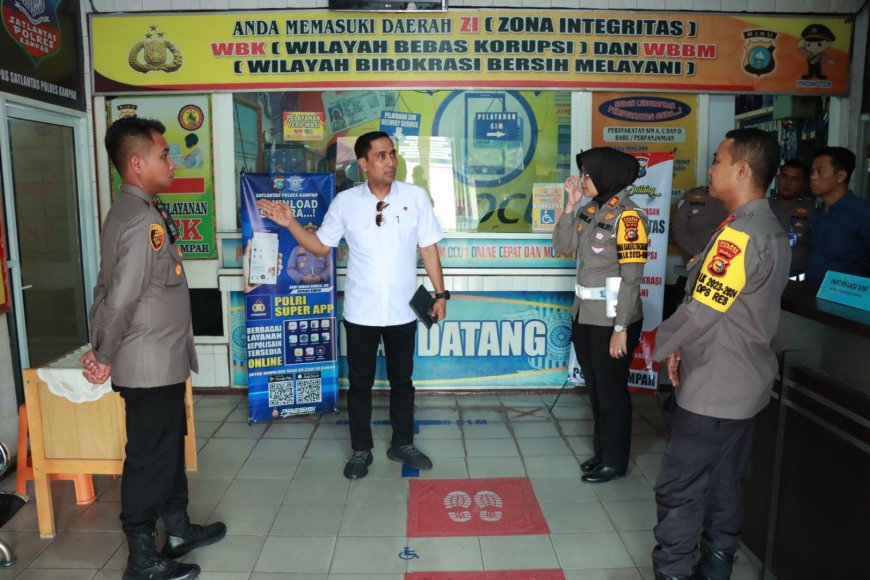 Kapolres Kampar  Sambut Kunjungan Tim Verifikasi Pelayanan Publik Dari Kemenpan RB