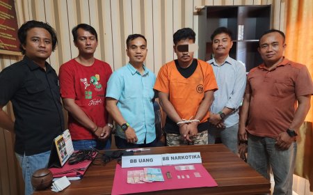 Good Job, Polsek Kampar Kiri Hilir Tangkap Pelaku Narkoba di Desa Simalinyang