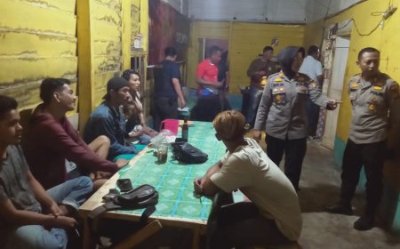 Pastikan Aman Dalam Menyambut Nataru, Polsek Tapung Patroli di Warung Remang-remang