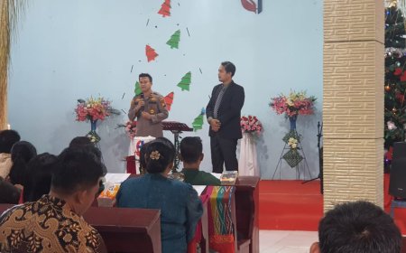 Kapolsek Perhentian Raja Kontrol Pengamananan Natal dan Cooling System Pemilu Damai