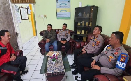 Kapolsek Perhentian Raja Silaturahmi bersama UPIKA Kecamatan Ajak Ciptakan Pemilu Damai