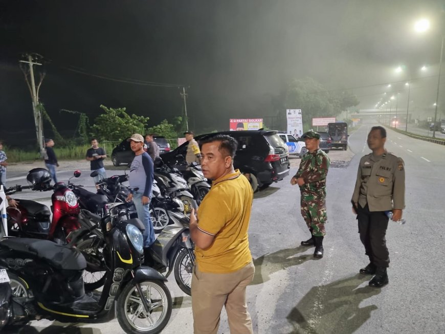 Berikan Rasa Aman Pada Masyarakat Polsek Tambang Tindak Tegas Para Balap Liar di Depan Pintu Tol Sungai Pinang